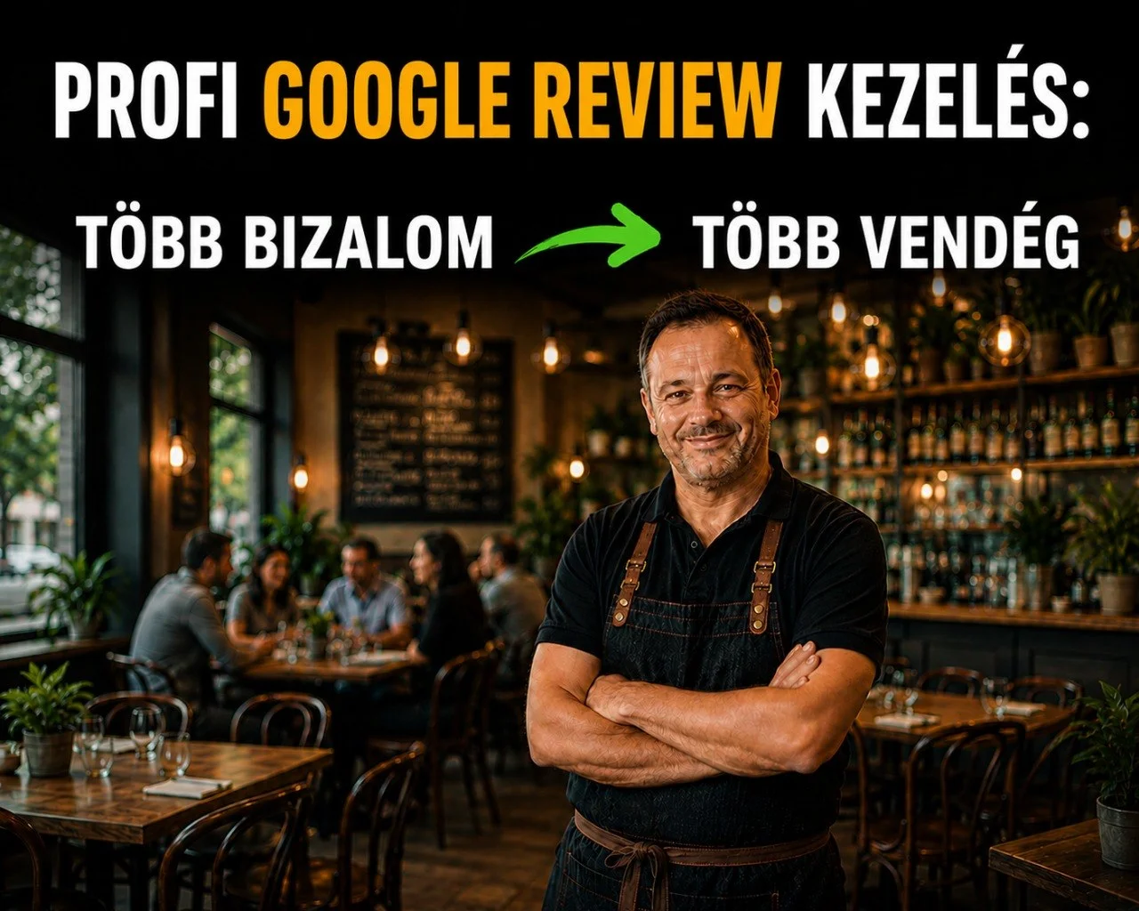 Profi Google Review kezel\u00e9s: t\u00f6bb bizalom, t\u00f6bb vend\u00e9g